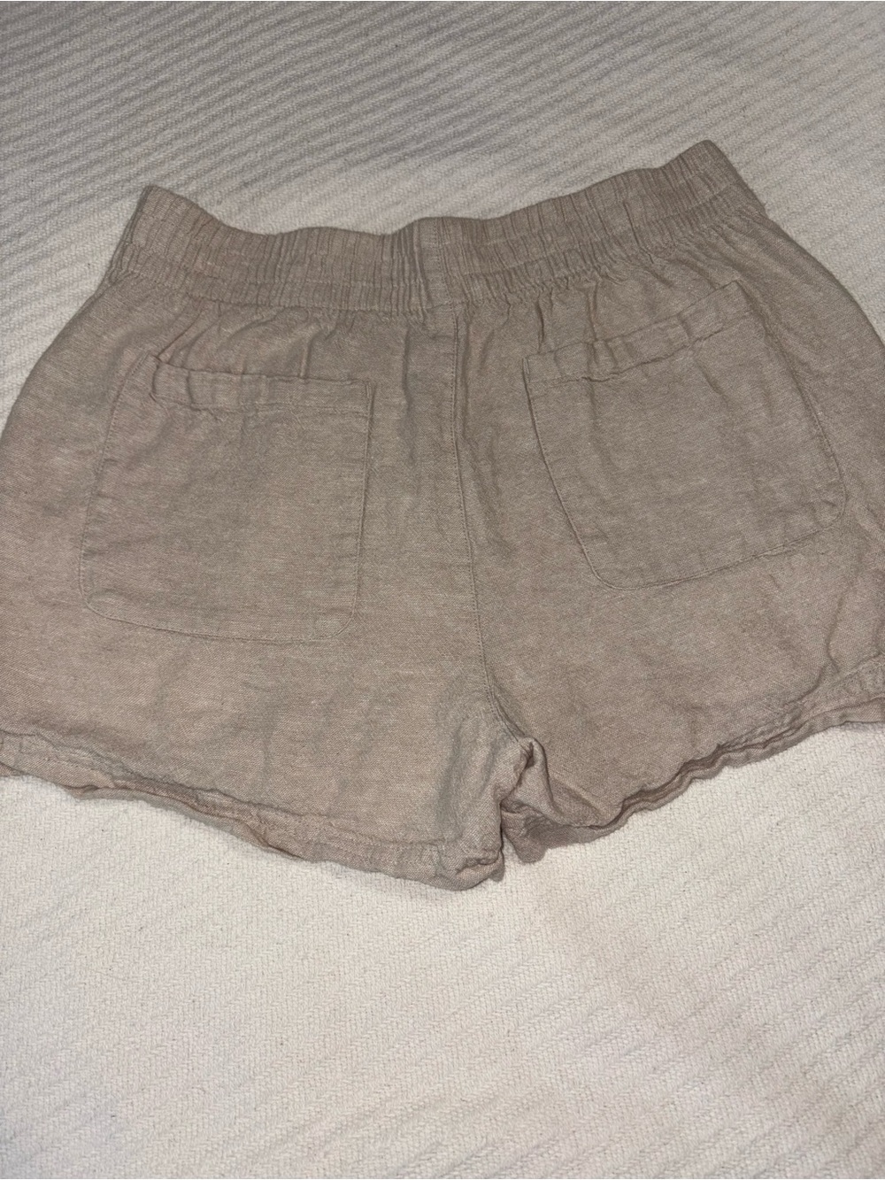 Old Navy Linen Blend High Rise Comfort Waistband Shorts with Pockets Women’s M - Picture 9 of 9